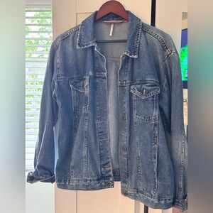 Price is firm  -Free people boyfriend denim jacket
